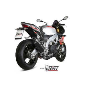 TERMINALE MIVV SPEED EDGE APRILIA TUONO V4 1100 FACTORY 2017-2020, DEKAT BLACK/CARBONIO