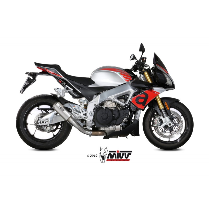 TERMINALE MIVV MK3 APRILIA TUONO V4 1100 FACTORY 2017-2020, NON OMOLOGATO ACCIAIO