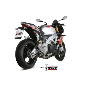 TERMINALE MIVV MK3 APRILIA TUONO V4 1100 FACTORY 2017-2020, NON OMOLOGATO ACCIAIO