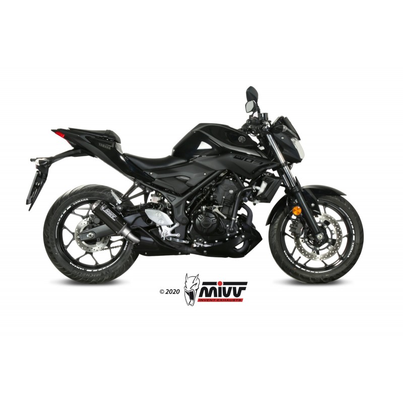 EXHAUST MIVV MK3 YAMAHA MT-03 2016-2017, NOT APPROVED CARBON