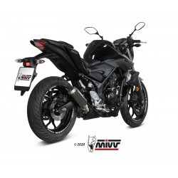 EXHAUST MIVV MK3 YAMAHA MT-03 2016-2017, NOT APPROVED CARBON