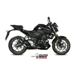 EXHAUST MIVV MK3 YAMAHA MT-03 2022-2024, NOT APPROVED CARBON