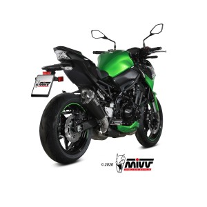 EXHAUST MIVV DELTA RACE KAWASAKI Z 900 2020, APPROVED BLACK/CARBON