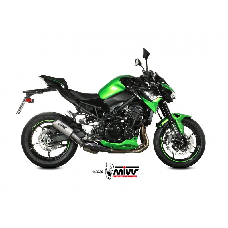 TERMINALE MIVV MK3 KAWASAKI Z 900 2020, OMOLOGATO ACCIAIO