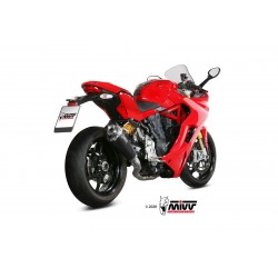 TERMINALE MIVV DELTA RACE DUCATI SUPERSPORT 939 S 2017-2020, DEKAT BLACK/CARBONIO