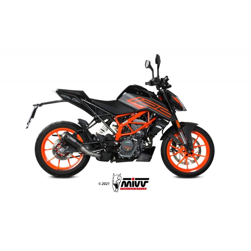 EXHAUST MIVV MK3 KTM 390 DUKE 2021-2023, NOT APPROVED BLACK