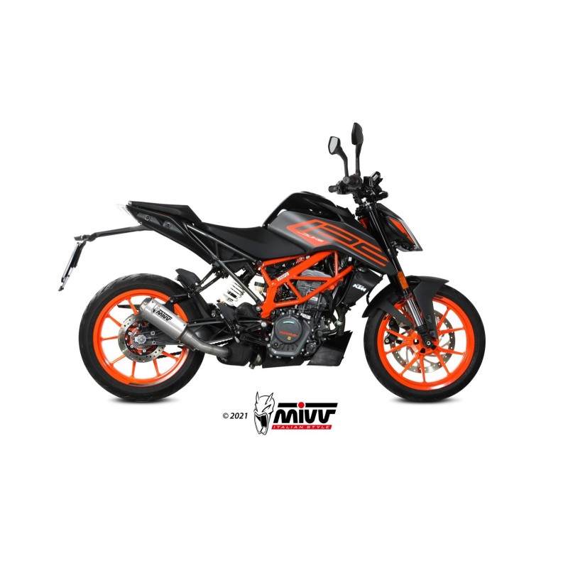 TERMINALE MIVV MK3 KTM 390 DUKE 2021-2023, NON OMOLOGATO ACCIAIO