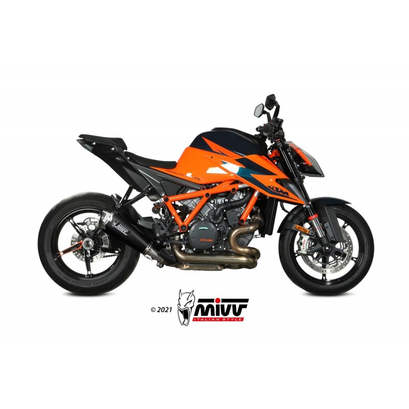 EXHAUST MIVV DELTA RACE KTM 1290 SUPER DUKE R 2021-2024, APPROVED CARBON