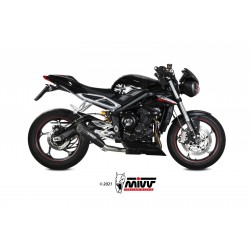 EXHAUST MIVV X-M5 TRIUMPH STREET TRIPLE 765 R 2017-2020, NOT APPROVED BLACK