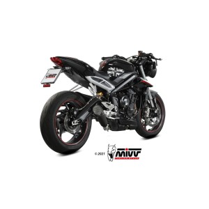 TERMINALE MIVV X-M5 TRIUMPH STREET TRIPLE 765 RS 2020, NON OMOLOGATO BLACK