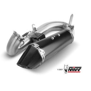 TERMINALE MIVV DELTA RACE DUCATI PANIGALE V2 2020-2024, DEKAT BLACK/CARBONIO
