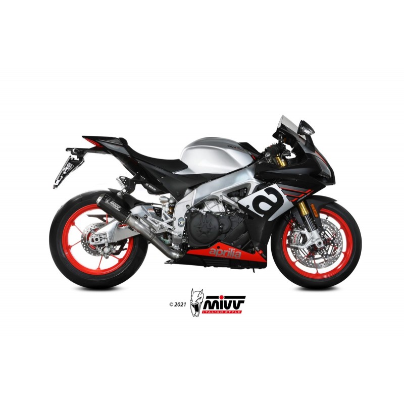 EXHAUST MIVV MK3 APRILIA RSV4 1100 FACTORY 2019, NOT APPROVED CARBON