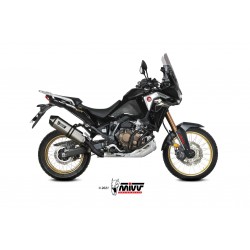 EXHAUST MIVV SPEED EDGE HONDA AFRICA TWIN 1100 2020-2023, APPROVED STEEL/CARBON