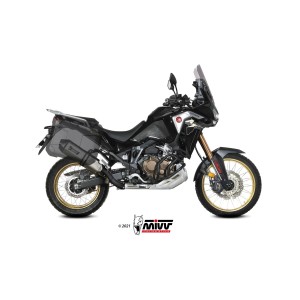 TERMINALE MIVV SPEED EDGE HONDA AFRICA TWIN 1100 2020-2023, OMOLOGATO ACCIAIO/CARBONIO