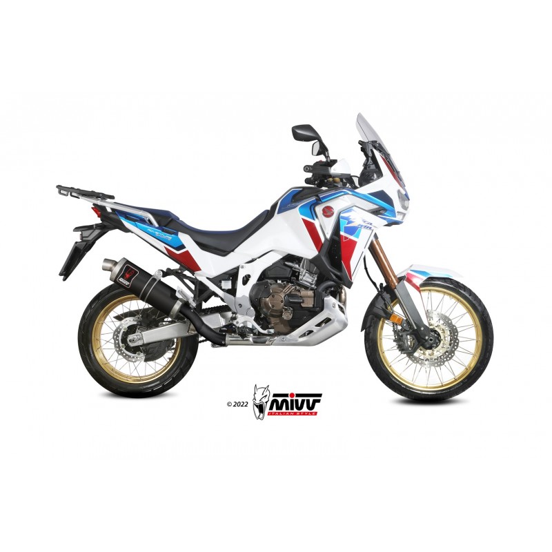 TERMINALE MIVV DAKAR HONDA AFRICA TWIN 1100 2020-2023, OMOLOGATO BLACK