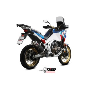 TERMINALE MIVV DAKAR HONDA AFRICA TWIN 1100 2020-2023, OMOLOGATO BLACK