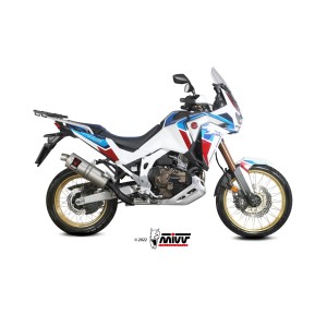 TERMINALE MIVV DAKAR HONDA AFRICA TWIN 1100 2020-2023, OMOLOGATO ACCIAIO