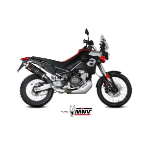 TERMINALE MIVV DAKAR APRILIA TUAREG 660 2022-2024, OMOLOGATO BLACK