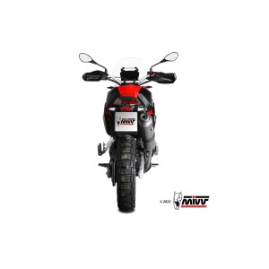 TERMINALE MIVV DAKAR APRILIA TUAREG 660 2022-2024, OMOLOGATO ACCIAIO
