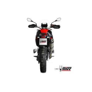 EXHAUST MIVV SPEED EDGE APRILIA TUAREG 660 2022-2024, APPROVED TITANIUM/CARBON