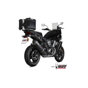 TERMINALE MIVV SPEED EDGE HARLEY DAVIDSON PAN AMERICA 1250 2021-2024, OMOLOGATO BLACK/CARBONIO