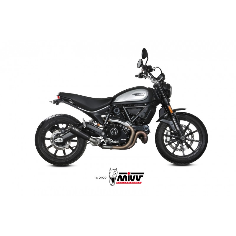 EXHAUST MIVV X-M1 DUCATI SCRAMBLER ICON 800 2021-2022, DEKAT BLACK