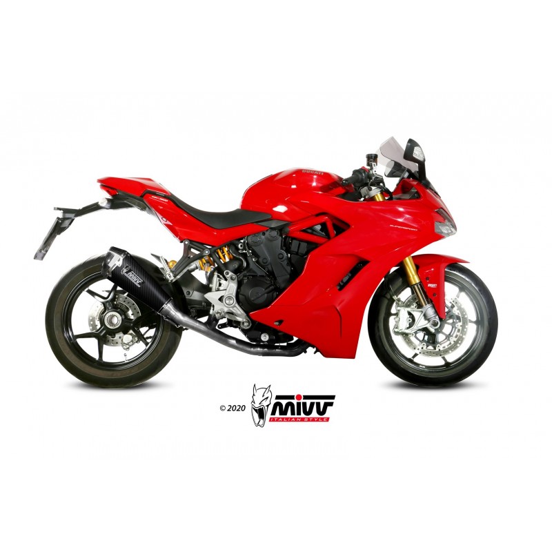 TERMINALE MIVV DELTA RACE DUCATI SUPERSPORT 939 S 2017-2020, DEKAT CARBONIO