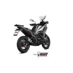 EXHAUST MIVV SUONO MOTO MORINI X-CAPE 650 2024, APPROVED STEEL/CARBON