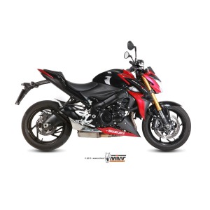 TERMINALE MIVV DOUBLE GUN SUZUKI GSX-S 1000 2015-2020, OMOLOGATO BLACK
