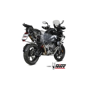 TERMINALE MIVV DAKAR TRIUMPH TIGER 1200 GT 2022-2024, OMOLOGATO BLACK