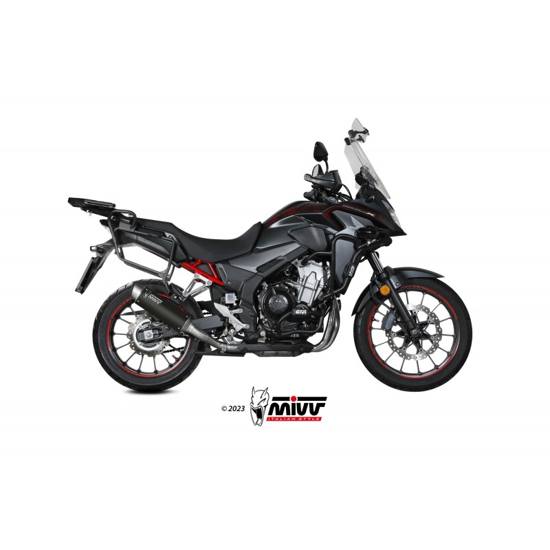 TERMINALE MIVV GP PRO HONDA CB 500 X 2021-2023, OMOLOGATO BLACK