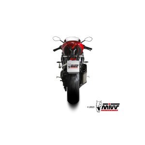 TERMINALE MIVV SR-1 TRIUMPH SPEED TRIPLE 1200 RR 2021-2024, OMOLOGATO TITANIO/CARBONIO