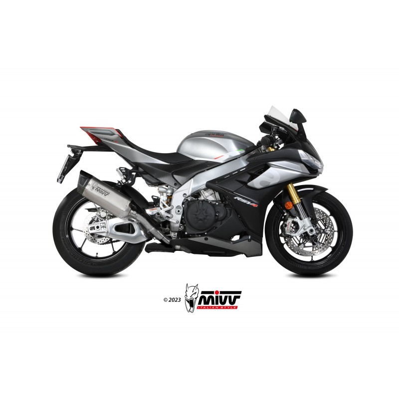 EXHAUST MIVV SR-1 APRILIA TUONO V4 1100 FACTORY 2021-2024, DEKAT TITANIUM/CARBON