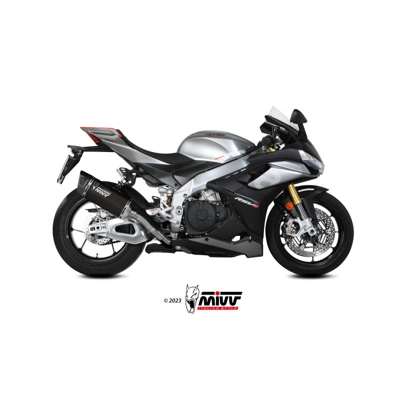 EXHAUST MIVV SR-1 APRILIA RSV4 FACTORY 2021-2024, DEKAT TITANIUM BLACK/CARBON