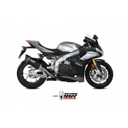 EXHAUST MIVV SR-1 APRILIA TUONO V4 1100 FACTORY 2021-2024, DEKAT TITANIUM BLACK/CARBON