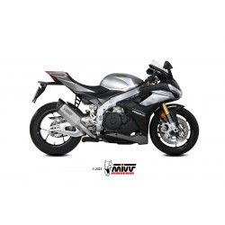 EXHAUST MIVV SR-1 APRILIA TUONO V4 1100 FACTORY 2021-2024, NOT APPROVED TITANIUM/CARBON