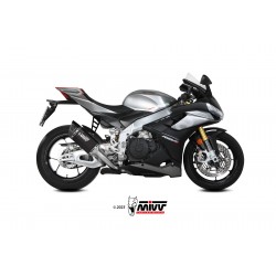 EXHAUST MIVV SR-1 APRILIA RSV4 2021-2024, NOT APPROVED TITANIUM BLACK/CARBON