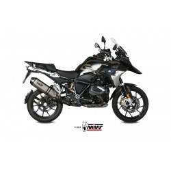 EXHAUST MIVV SPEED EDGE BMW R 1250 GS 2018-2020, APPROVED TITANIUM/CARBON