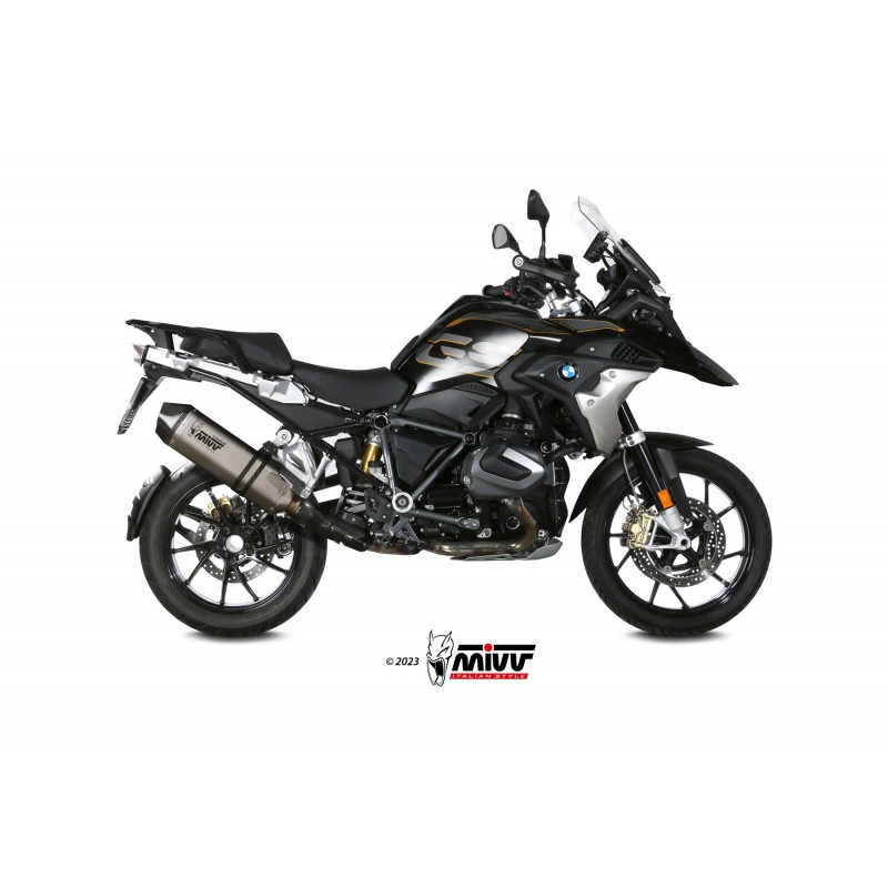 EXHAUST MIVV SPEED EDGE BMW R 1250 GS ADVENTURE 2018-2020, APPROVED TITANIUM/CARBON