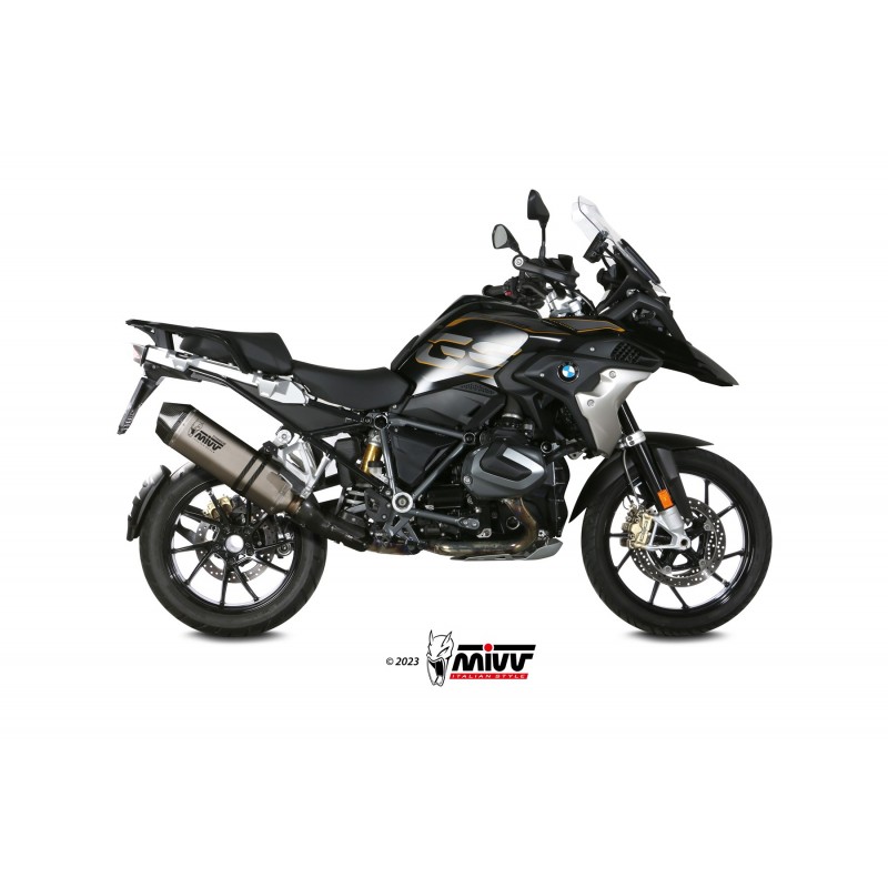 TERMINALE MIVV SPEED EDGE BMW R 1250 GS ADVENTURE 2018-2020, OMOLOGATO TITANIO/CARBONIO