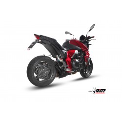 EXHAUST MIVV DOUBLE GUN HONDA CB 1000 R 2011-2017, APPROVED BLACK