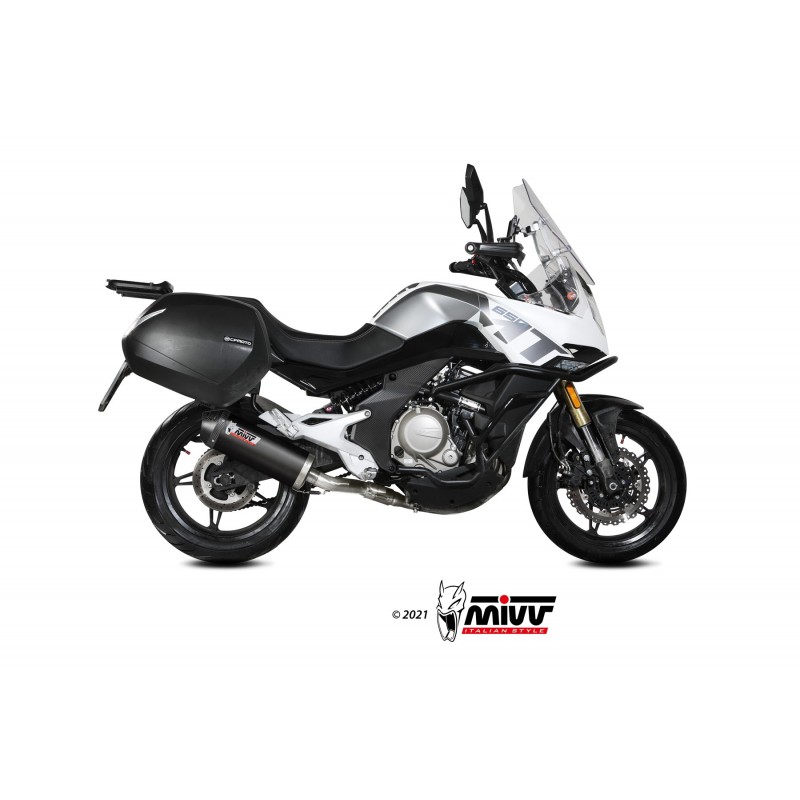 EXHAUST MIVV OVALE CF MOTO 650 MT 2021-2024, DEKAT BLACK/CARBON