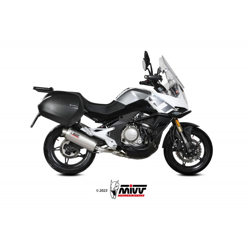 TERMINALE MIVV OVALE CF MOTO 650 MT 2021-2024, DEKAT ACCIAIO