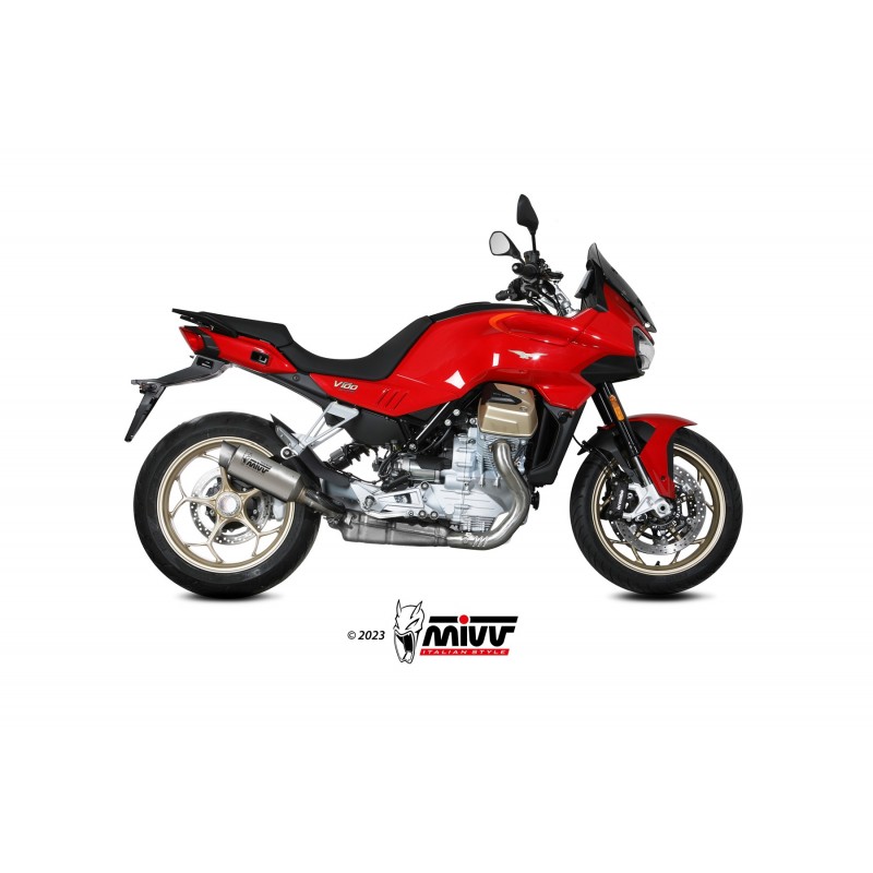 EXHAUST MIVV GP PRO MOTO GUZZI V100 MANDELLO 2023-2024, APPROVED TITANIUM