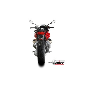 TERMINALE MIVV DELTA RACE MOTO GUZZI V100 MANDELLO 2023-2024, OMOLOGATO BLACK/CARBONIO