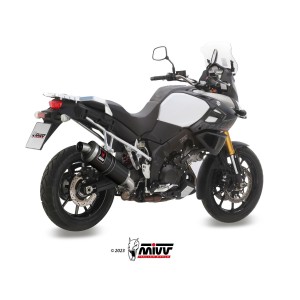 TERMINALE MIVV DAKAR SUZUKI V-STROM 1000 2014-2016, OMOLOGATO BLACK