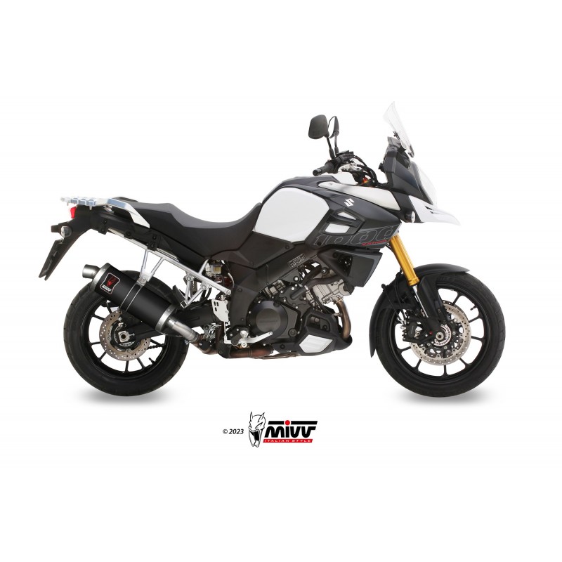 EXHAUST MIVV DAKAR SUZUKI V-STROM 1000 2017-2019, APPROVED BLACK