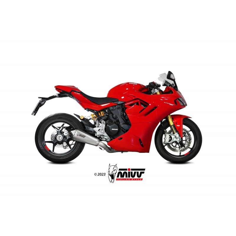 TERMINALE MIVV DELTA RACE DUCATI SUPERSPORT 950 S 2021-2024, DEKAT ACCIAIO/CARBONIO