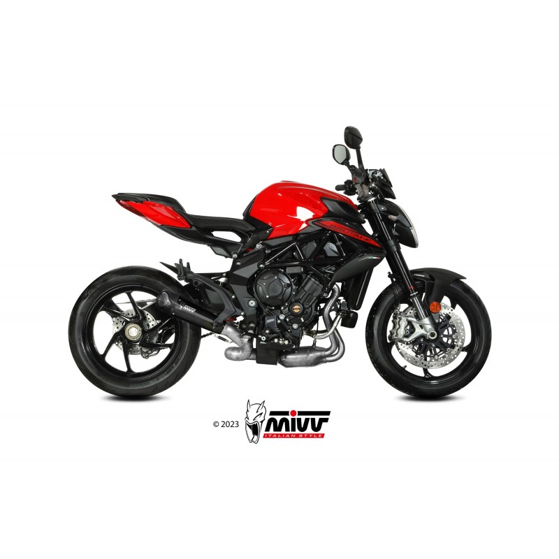 EXHAUST MIVV X-M5 MV AGUSTA BRUTALE 800 2016-2020, NOT APPROVED BLACK