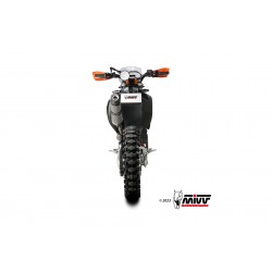 EXHAUST MIVV OVALE KTM 690 ENDURO R 2019-2020, DEKAT TITANIUM/CARBON